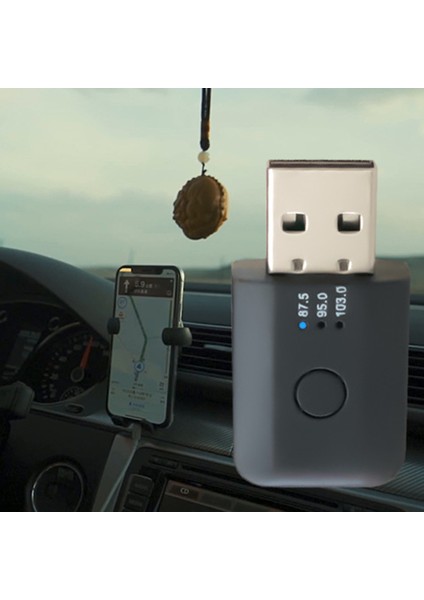 Araç Bluetooth 5.1 Fm Verici Alıcı Handsfree Çağrı Mini USB Bluetooth Araç Kiti Otomatik Kablosuz Araç Ses Adaptörü (Yurt Dışından) modelleri
