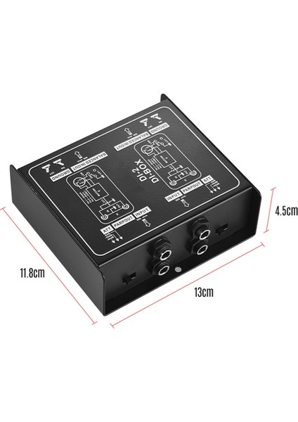 Birinci Sınıf Doğrudan Enjeksiyonlu Kalıplanmış Ses Kutusu - Gitar ve Bas Bağlantıları Için Giriş Pad'li Pasif Dı Birimi Iptali (Yurt Dışından) fırsatları