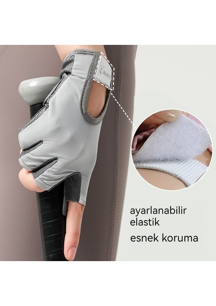 Kadın Ince Yarım Parmak Spor Eldiveni (Yurt Dışından)