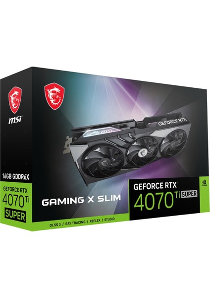 VGA GEFORCE RTX 4070 TI SUPER 16G GAMING X SLIM RTX4070TIS 16GB GDDR6X 256B DX12 PCIE 4.0 X16 (3XDP 1XHDMI)