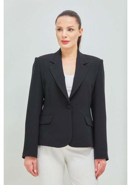 Kadın Tek Düğme Belden Oturtmalı Spor Ceket fiyatları