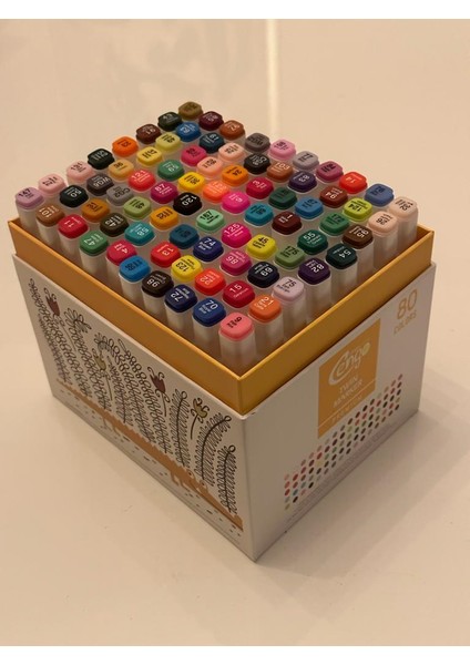 Twin Marker Çift Uçlu 80 Renk modelleri