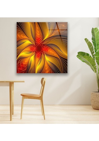 Soyut Temperli Cam Duvar Tablosu fırsatları