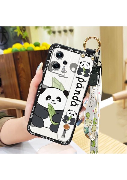 Xiaomi Redmi Note 13 Bileklikli Karikatür Darbeye Dayanıklı Yumuşak Telefon Kılıfı (Yurt Dışından)