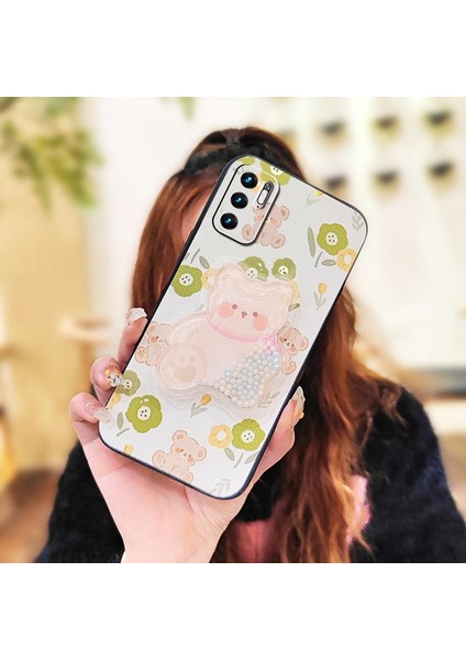 Xiaomi Redmi Note 13 Pro Plus Quicksand Standlı Karikatür Yumuşak Telefon Kılıfı (Yurt Dışından)