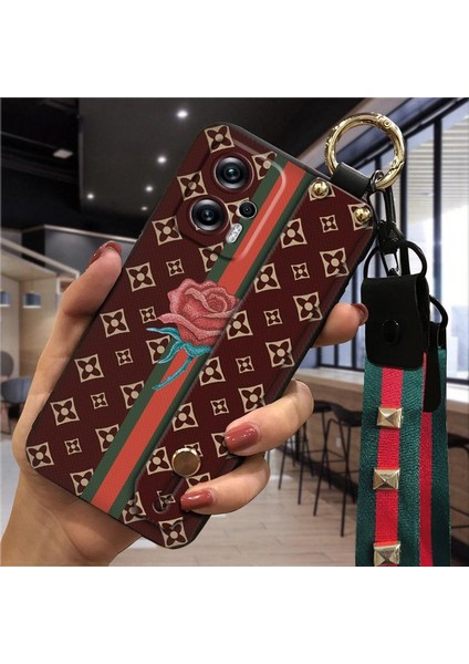Xiaomi Redmi Note 13 Bileklikli Darbeye Dayanıklı Yumuşak Telefon Kılıfı (Yurt Dışından)