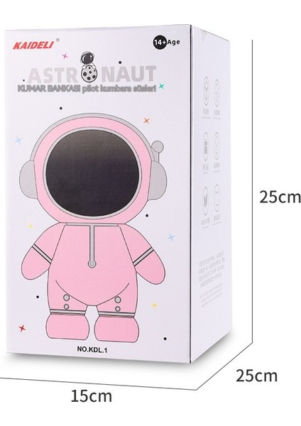 Çocuk Astronot Kumbara Gece Lambası Oyuncak (Yurt Dışından) fiyatları