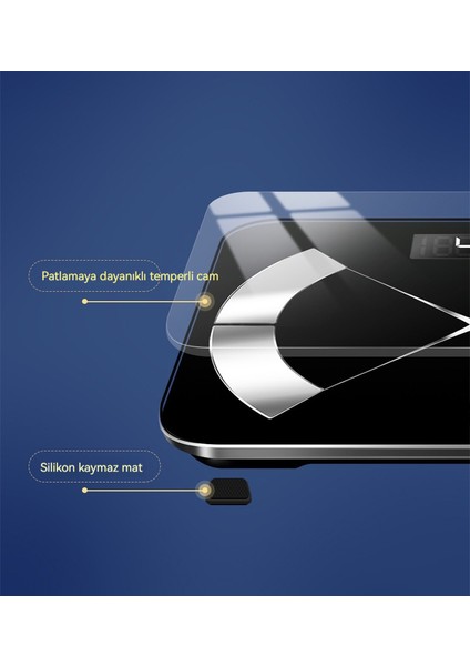 Ev Doğru Tartı Vücut Yağ Ölçeği (Yurt Dışından) fiyatları