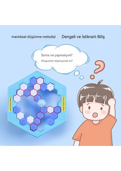 Buzun Üstündeki Pengueni Kurtarın Ebeveyn-Çocuk Eğitici Interaktif Oyuncak (Yurt Dışından)