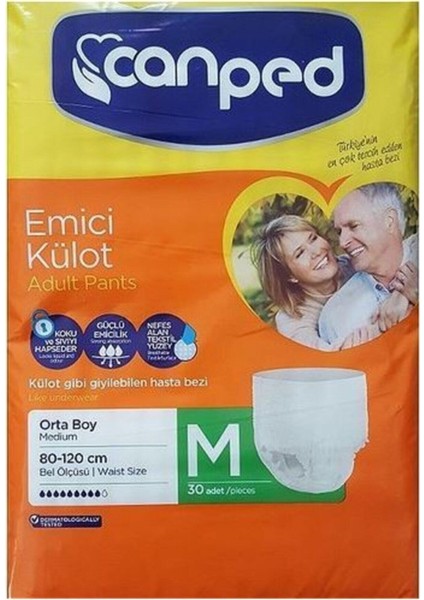 Emici Külot Hasta Bezi M (Medium) 30 Lu