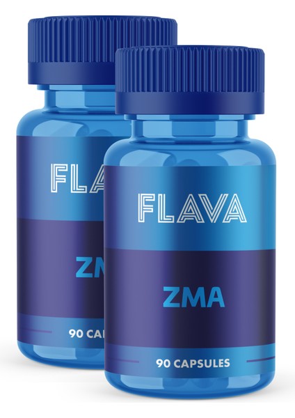 FLAVA ZMA | Çinko Magnezyum B6 Vitamini - 90 Kapsül x 2 Adet