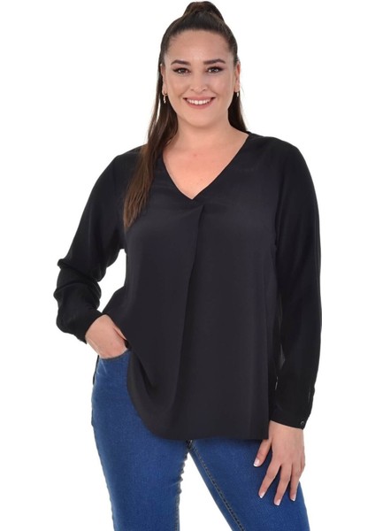Uzun Kollu V Yaka Bluz