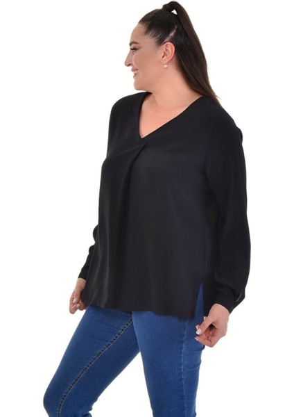 Uzun Kollu V Yaka Bluz modelleri