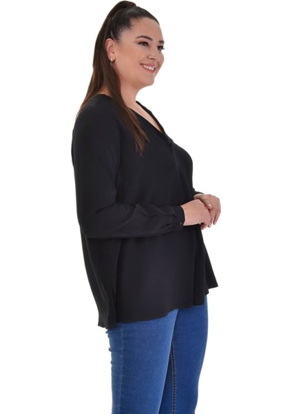 Uzun Kollu V Yaka Bluz fırsatları