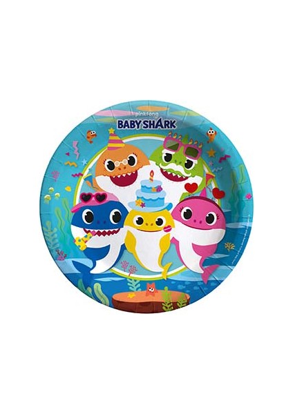 Baby Shark Temalı Tabak
