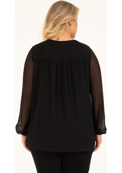 Önü Bağlamalı Fırfır Detaylı Bluz fırsatları