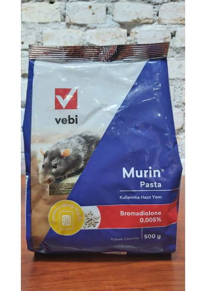 Vebi Murin Pasta Yüksek Çekici Fare Yemi 500G(BROMMADIOLONE)