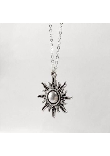 Güneş Kolye Kadın Erkek Örme Zincir fırsatları