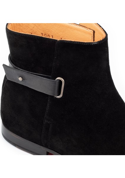 Koussi Deri Kaydırmaz Taban Süet Erkek Klasik Bot, Kösele Taban, Chelsea Bot modelleri