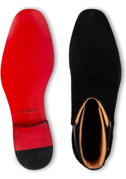 Koussi Deri Kaydırmaz Taban Süet Erkek Klasik Bot, Kösele Taban, Chelsea Bot fırsatları