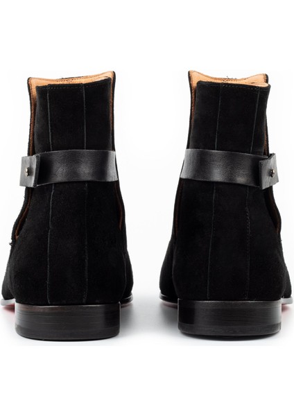 Koussi Deri Kaydırmaz Taban Süet Erkek Klasik Bot, Kösele Taban, Chelsea Bot indirimleri