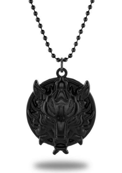 Çin Aslanı Siyah Kolye