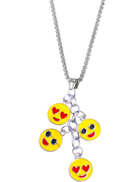 Emoji Çelik Kolye