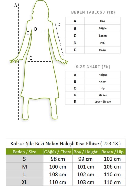 Eliş Şile Bezi Kolsuz Şile Bezi Nalan Nakışlı Kısa Elbise Mor Mor