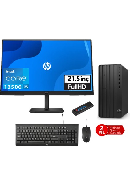 290 Pro G9 Intel Core I5 13500 16GB 1tb SSD Intel® UHD Graphics WINDOWS11HOME Masaüstübilgisayar Hp 21.5 Fhd Mon HP8T2W9ESWM19+WEBLEGELSINUSBBELLEK