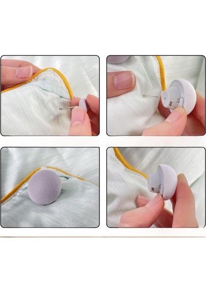 Çok Amaçlı Yorgan Çarşaf Kılıf Sabitleyici 4lü Mantar fırsatları