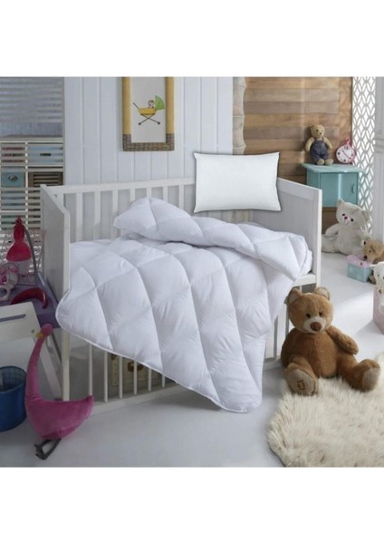 Bebek Yorgan Seti Bebe Yorganı (100X150 Cm) + Bebe Yastığı