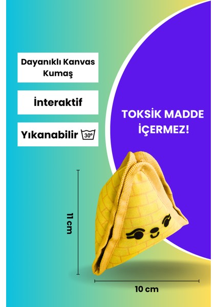 Piramit Köpek Mama Saklama Topu Köpek Için Koklama Oyunu Stres Giderici Kokla Bul Köpek Oyuncağı