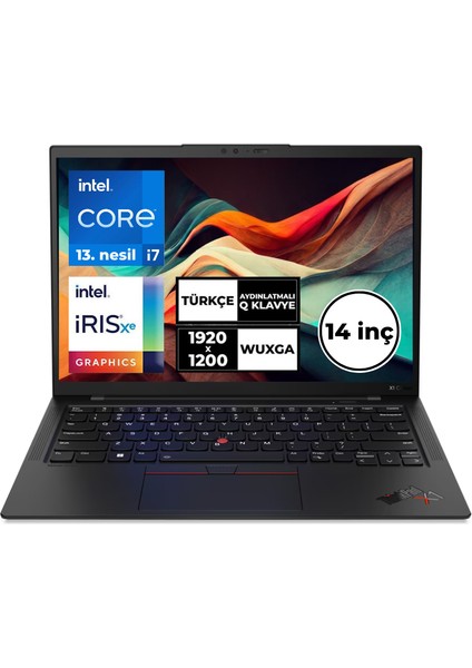 Thinkpad X1 Carbon i7-1355U 32 GB 1 Tbssd 14" Wuxga Touch Windows 11 Pro 21HNSB4CY2