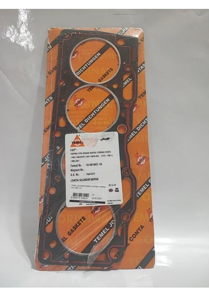Silindir Kapak Contası Tempra Slx Uno 1.6