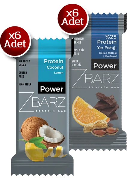 Power %25 Protein & Power Limonlu Karışık Kutu (12 Adet)