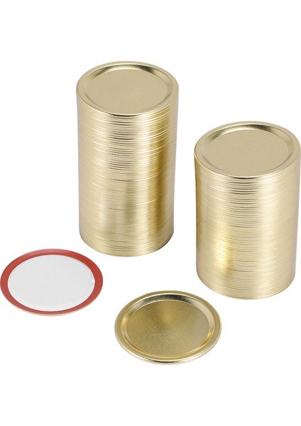Top Için 150 Adet Düzenli Ağız Konserve Kapakları, Kerr Kavanozları, Konserve Için Bölünmüş Tip Metal Kavanoz Kapakları (70MM, Altın) (Yurt Dışından) fiyatları