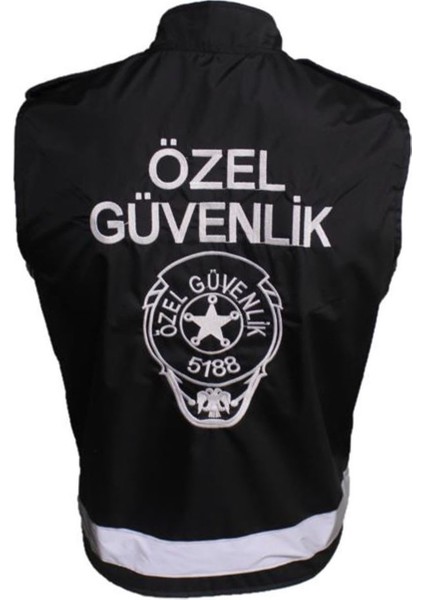 Özel Güvenlik Yeleği Reflektörlü Siyah fiyatları