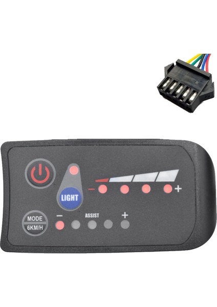 S810 E-Bisiklet Metre LED Ekran 36 V IP65 Elektrikli Bisiklet Için Elektrikli Bisiklet Metre Sm 5pın (Yurt Dışından)