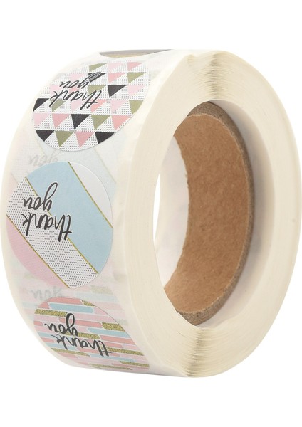 1 Inç Geometrik Modern Size Çıkartmalar 8 Farklı Tasarım Size Sahte Glitter ile Rulo Başına 500 You Çıkartma (Yurt Dışından)