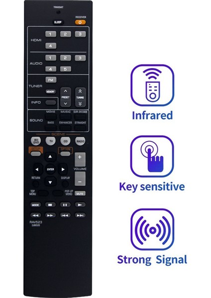 RAV523 ZJ66520 Sinema Amplifikatörü Alıcısı Için Uzaktan Kumandayı Değiştirin RX-V571 -3065 RX-V377BL -1810 (Yurt Dışından) fiyatları