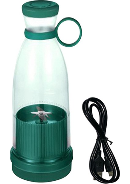 Şarj Edilebilir Mikserler Meyve Sıkacakları USB Taşınabilir Meyve Suyu Şişesi Mini Hızlı Elektrikli Blender Smoothie Buz Yapıcı Yeşil (Yurt Dışından)