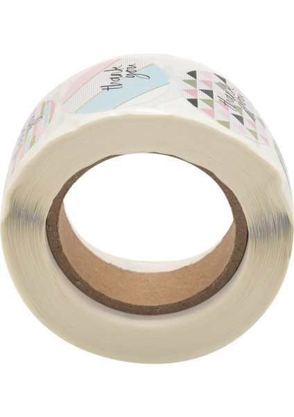 1 Inç Geometrik Modern Size Çıkartmalar 8 Farklı Tasarım Size Sahte Glitter ile Rulo Başına 500 You Çıkartma (Yurt Dışından)