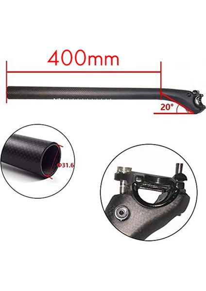 Karbon Fiber Dağ Yol Bisikleti Koltuk Direği Çubuk Tam Karbon Arka Yüzer Koltuk Direği 31.6-400MM (Yurt Dışından) fırsatları
