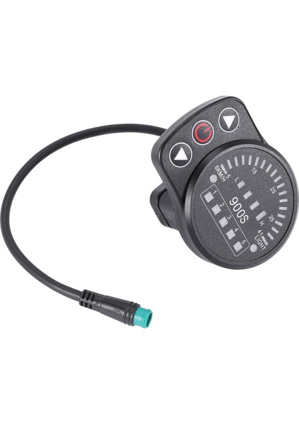 KT-900S E-Bisiklet LED Ekran Ölçer Su Geçirmez Konnektör Ekran Kod Tablosu Evrensel 24V/36V/48V Elektrikli Bisiklet Akıllı Kontrol Paneli (Yurt Dışından)