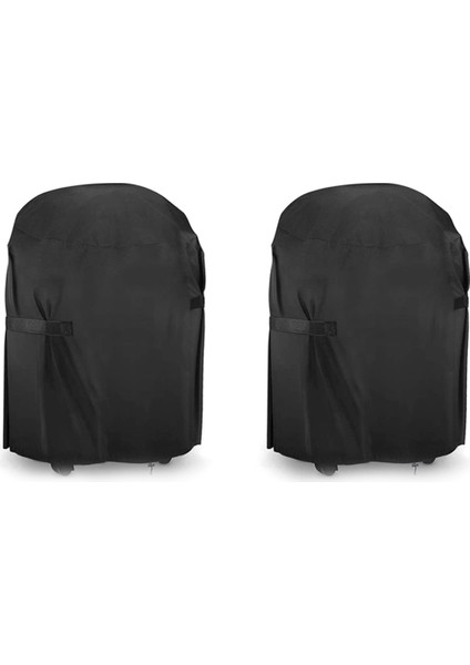 2x Barbekü Kapağı, Pvc Kaplamalı Su Geçirmez Barbekü Izgara Kapağı Dış Mekan Oxford Kumaş Rüzgar Geçirmez, Yırtılmaz, Uv'ye Dayanıklı (Yurt Dışından)