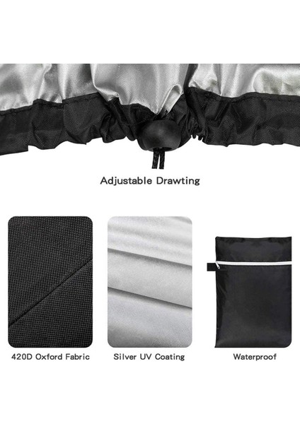 2x Barbekü Kapağı, Pvc Kaplamalı Su Geçirmez Barbekü Izgara Kapağı Dış Mekan Oxford Kumaş Rüzgar Geçirmez, Yırtılmaz, Uv'ye Dayanıklı (Yurt Dışından) indirimleri