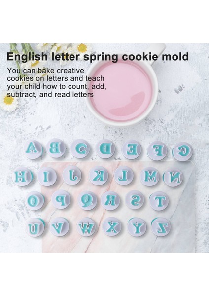 26 Adet Plastik Büyük Harf, Küçük Harfler ve 10 Adet Sayılar Şekli Kek Fondan Seti (3 Takım/grup) (Yurt Dışından) fiyatları