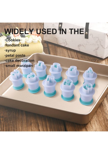 26 Adet Plastik Büyük Harf, Küçük Harfler ve 10 Adet Sayılar Şekli Kek Fondan Seti (3 Takım/grup) (Yurt Dışından) indirimleri