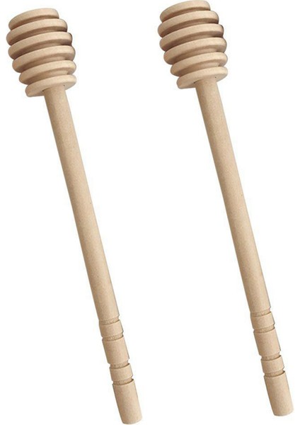 Bal Kavanozu Malzemeleri Için 2x Ahşap Karıştırma Çubuğu Uzun Saplı Karıştırma Çubuğu Kepçe Tatlı Araçları (Yurt Dışından)