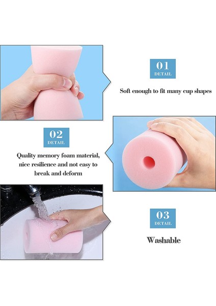 4 Boyut 8 Parça Bardak Turner Köpük Tumbler Ekleri 1/2 Inç Pvc Boru Tumbler Ekleri 10 Oz Ila 40 Oz Tüm Tumblerlar Için (Yurt Dışından)